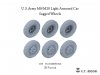 E.T. Model P35-150 U.S.Army M8/M20 Light Armored Car Sagged Wheels For TAMIYA Kit 1/35
